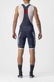 CASTELLI Cycling bib shorts - COMPETIZIONE KIT - silver/blue