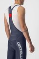 CASTELLI Cycling bib shorts - COMPETIZIONE KIT - silver/blue