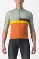 CASTELLI Cycling short sleeve jersey - A BLOCCO - orange/bordeaux/green/yellow