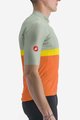 CASTELLI Cycling short sleeve jersey - A BLOCCO - orange/bordeaux/green/yellow