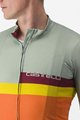 CASTELLI Cycling short sleeve jersey - A BLOCCO - orange/bordeaux/green/yellow
