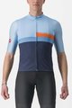 CASTELLI Cycling short sleeve jersey - A BLOCCO - blue/orange