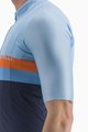 CASTELLI Cycling short sleeve jersey - A BLOCCO - blue/orange