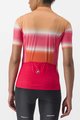 CASTELLI Cycling short sleeve jersey - DOLCE LADY - red/orange