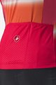 CASTELLI Cycling short sleeve jersey - DOLCE LADY - red/orange