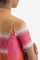 CASTELLI Cycling short sleeve jersey - DOLCE LADY - red/orange