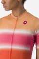 CASTELLI Cycling short sleeve jersey - DOLCE LADY - red/orange