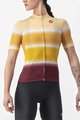 CASTELLI Cycling short sleeve jersey - DOLCE LADY - yellow/bordeaux