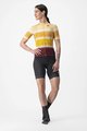 CASTELLI Cycling short sleeve jersey - DOLCE LADY - yellow/bordeaux