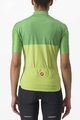 CASTELLI Cycling short sleeve jersey - VELOCISSIMA LADY - green/yellow