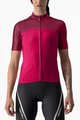 CASTELLI Cycling short sleeve jersey - VELOCISSIMA LADY - red/pink