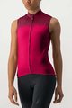 CASTELLI Cycling sleeveless jersey - VELOCISSIMA LADY - bordeaux/red