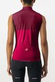 CASTELLI Cycling sleeveless jersey - VELOCISSIMA LADY - bordeaux/red