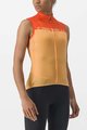 CASTELLI Cycling sleeveless jersey - VELOCISSIMA LADY - orange