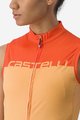 CASTELLI Cycling sleeveless jersey - VELOCISSIMA LADY - orange