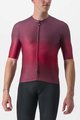 CASTELLI Cycling short sleeve jersey - AERO RACE 6.0 - bordeaux