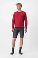 CASTELLI Cycling summer long sleeve jersey - TRAIL TECH 2 - red