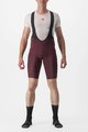 CASTELLI Cycling bib shorts - UNLIMITED CARGO - bordeaux