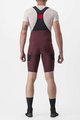 CASTELLI Cycling bib shorts - UNLIMITED CARGO - bordeaux