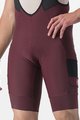 CASTELLI Cycling bib shorts - UNLIMITED CARGO - bordeaux