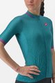 CASTELLI Cycling short sleeve jersey - PEZZI LADY - green