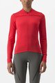 CASTELLI Cycling summer long sleeve jersey - ANIMA 4 LADY - red