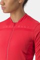 CASTELLI Cycling summer long sleeve jersey - ANIMA 4 LADY - red