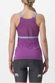 CASTELLI Cycling sleeveless jersey - BAVETTE LADY - purple