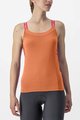 CASTELLI Cycling sleeveless jersey - BAVETTE LADY - orange