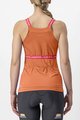 CASTELLI Cycling sleeveless jersey - BAVETTE LADY - orange