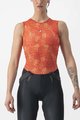 CASTELLI Cycling sleeve less t-shirt - PRO MESH 4 W LADY - orange