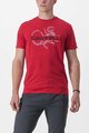 CASTELLI Cycling short sleeve t-shirt - FINALE TEE - red