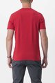 CASTELLI Cycling short sleeve t-shirt - FINALE TEE - red