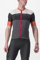 CASTELLI Cycling short sleeve jersey - SEZIONE - grey/black/orange