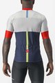 CASTELLI Cycling short sleeve jersey - SEZIONE - ivory/blue/red