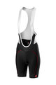 CASTELLI Cycling bib shorts - VELOCISSIMA LADY - red/black