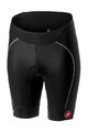 CASTELLI Cycling shorts without bib - VELOCISSIMA LADY - black/white