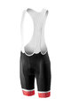 CASTELLI Cycling bib shorts - VOLO - black/red