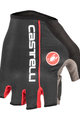 CASTELLI Cycling fingerless gloves - CIRCUITO - black/red