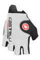 CASTELLI Cycling fingerless gloves - ROSSO CORSA PRO - white