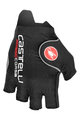 CASTELLI Cycling fingerless gloves - ROSSO CORSA PRO - black