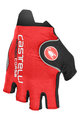 CASTELLI Cycling fingerless gloves - ROSSO CORSA PRO - red