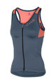 CASTELLI Cycling sleeveless jersey - SOLARE LADY - blue/pink
