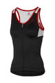 CASTELLI Cycling sleeveless jersey - SOLARE LADY - black/white/red