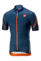 CASTELLI Cycling short sleeve jersey - ENTRATA 3.0 - blue/orange