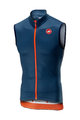 CASTELLI Cycling sleeveless jersey - ENTRATA 3.0 - blue/orange