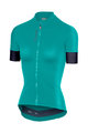 CASTELLI Cycling short sleeve jersey - ANIMA 2.0 LADY - blue/green