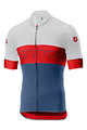 CASTELLI Cycling short sleeve jersey - PROLOGO VI - blue/red/white