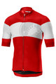 CASTELLI Cycling short sleeve jersey - RUOTA  - red/white