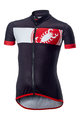 CASTELLI Cycling short sleeve jersey - FUTURE RACER KIDS - black/red